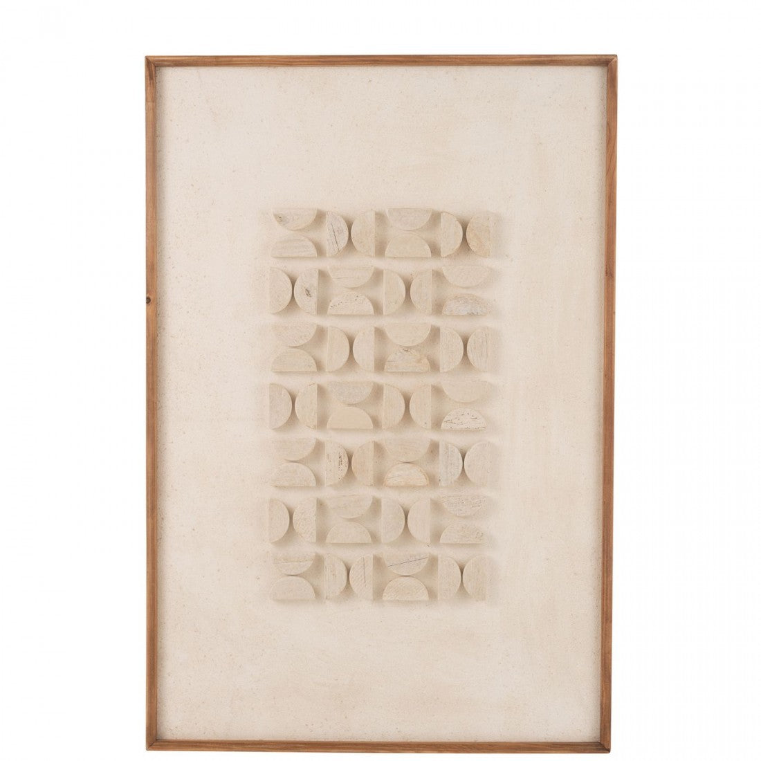 Wanddecoratie Josh Dennenhout/Canvas Wit - Schilderij - J-Line - livinglovely.nl