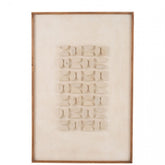 Wanddecoratie Josh Dennenhout/Canvas Wit - Schilderij - J-Line - livinglovely.nl