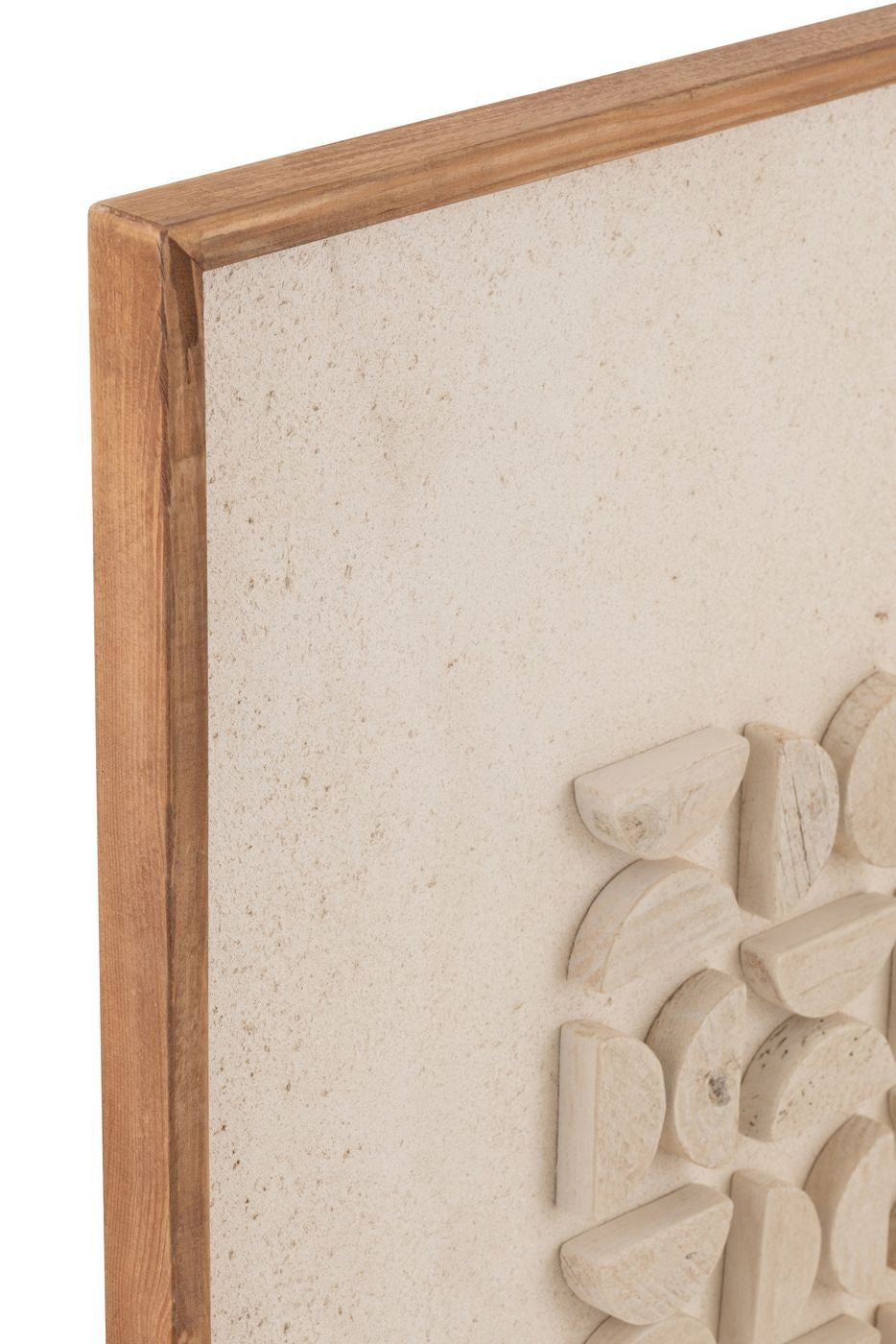 Wanddecoratie Josh Dennenhout/Canvas Wit - Schilderij - J-Line - livinglovely.nl