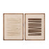 Wanddecoratie Mike Dennenhout/Canvas Wit/Naturel set van 2 - Schilderij - J-Line - livinglovely.nl