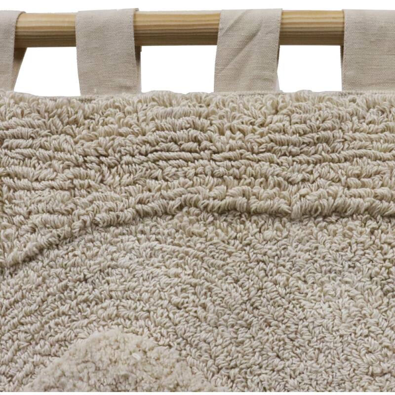 Wandkleed Jane Onregelmatig Katoen Ivoor 77x2x180cm - Wanddecoratie - Living Lovely - livinglovely.nl