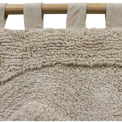 Wandkleed Jane Onregelmatig Katoen Ivoor 77x2x180cm - Wanddecoratie - Living Lovely - livinglovely.nl