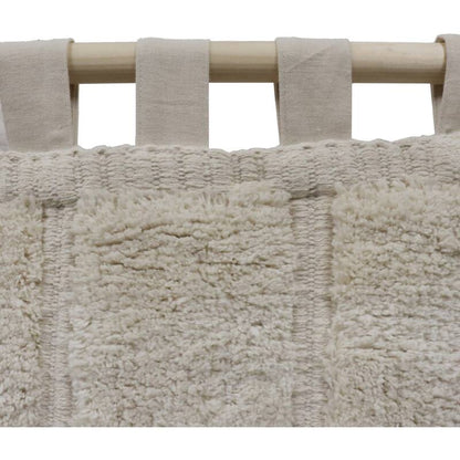 Wandkleed Jeda Blokken Katoen Ivoor 77x2x180cm - Wanddecoratie - Living Lovely - livinglovely.nl