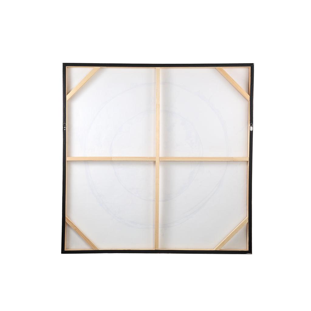 Wandpaneel Arianna Ring - 120x4x120 cm - Canvas - Bruin PTMD , wanddecoratie , PTMD , livinglovely.nl