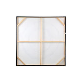 Wandpaneel Arianna Ring - 120x4x120 cm - Canvas - Bruin PTMD , wanddecoratie , PTMD , livinglovely.nl