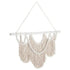 Wandpaneel Boho Chic van MUST Living in macrame met kralen, volledig in beeld
