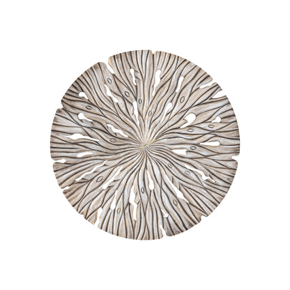 Wandpaneel Bonte S - 90x2x90 cm - MDF - Creme PTMD - Wandpaneel - PTMD - livinglovely.nl