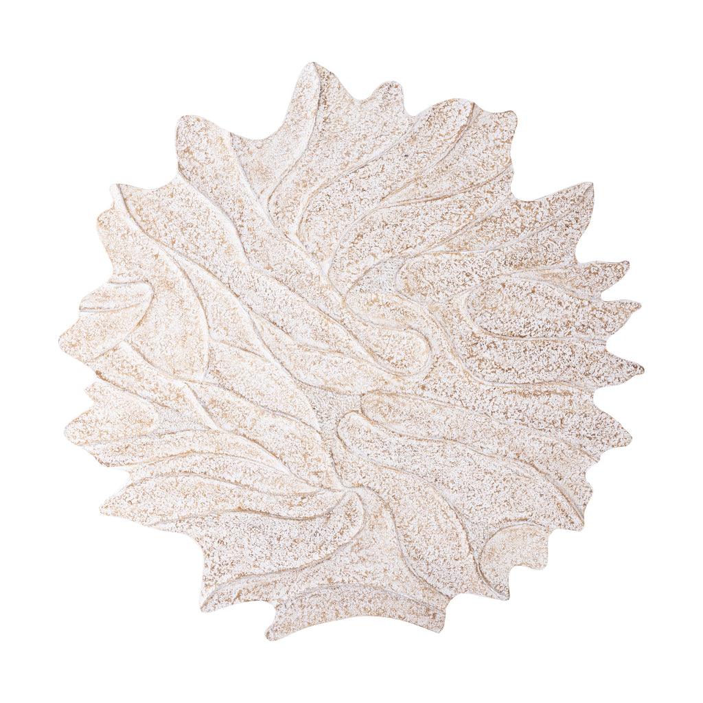 Wandpaneel Ceanna L - Ø120cm - Creme - PTMD - Wandpaneel - PTMD - livinglovely.nl