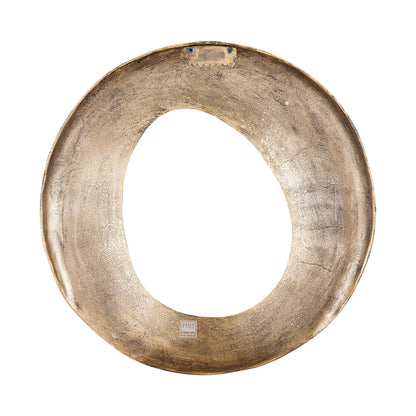 Wandpaneel Daweson L - 70x7x70 cm - Aluminium - Messing PTMD - Wanddecoratie - PTMD - livinglovely.nl