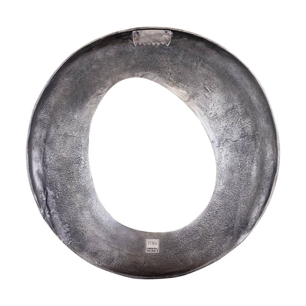 Wandpaneel Daweson L - 70x7x70 cm - Aluminium - Zilver - Wanddecoratie - PTMD - livinglovely.nl