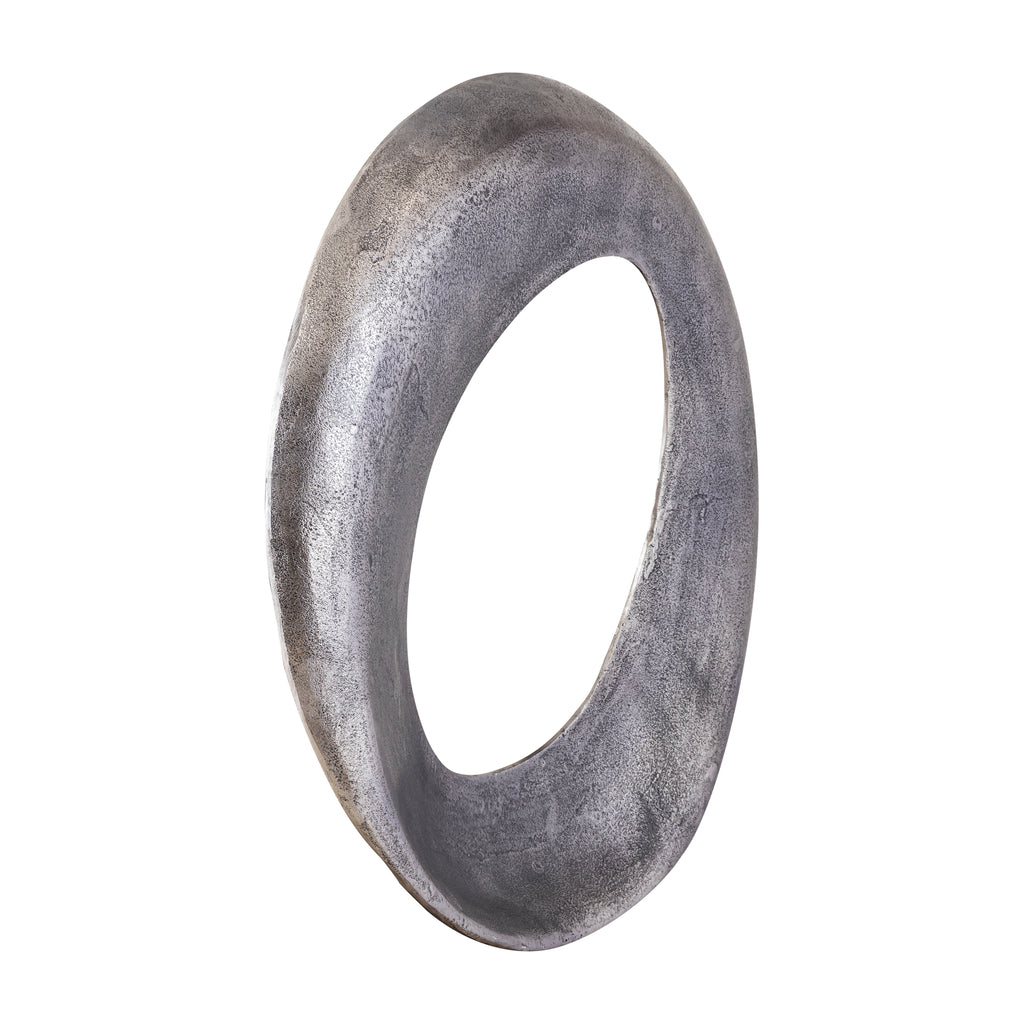 Wandpaneel Daweson L - 70x7x70 cm - Aluminium - Zilver - Wanddecoratie - PTMD - livinglovely.nl