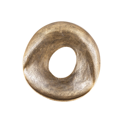 Wandpaneel Daweson S - 45x6x45 cm - Aluminium - Goud PTMD - Wanddecoratie - PTMD - livinglovely.nl