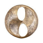 Wandpaneel Deuie L - 70x10x70 cm - Aluminium - Messing PTMD - Wanddecoratie - PTMD - livinglovely.nl