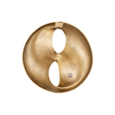 Wandpaneel Deuie S - 45x10x45 cm - Aluminium - Messing PTMD - Wanddecoratie - PTMD - livinglovely.nl