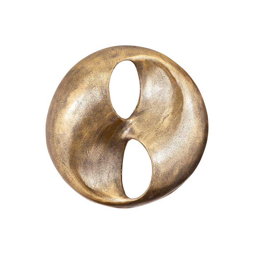 Wandpaneel Deuie S - 45x10x45 cm - Aluminium - Messing PTMD - Wanddecoratie - PTMD - livinglovely.nl