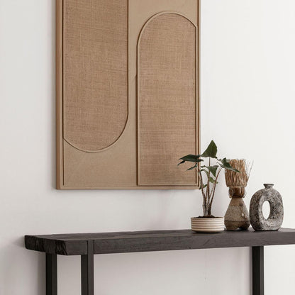 Wandpaneel Elyn Large bruin aan de muur MUST Living