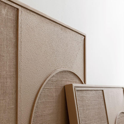 Wandpaneel Elyn bruin jute in sfeervol interieur MUST Living
