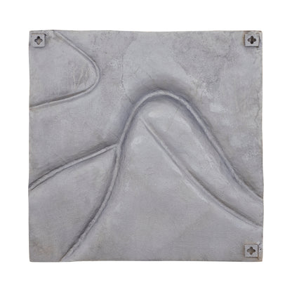 Wandpaneel Gihan - 70x5x70 cm - Aluminium - Zilver PTMD - Wanddecoratie - PTMD - livinglovely.nl