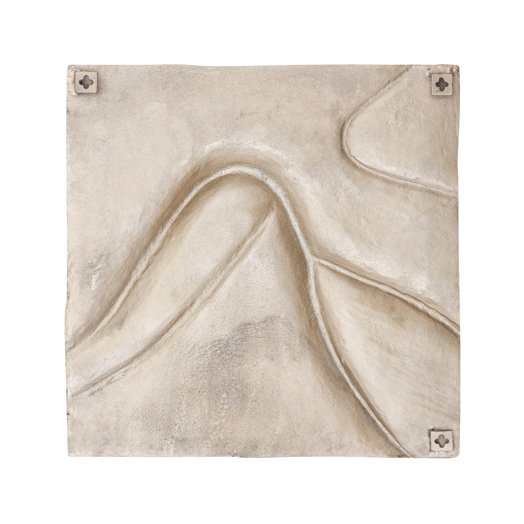 Wandpaneel Gihan L - 70x5x70 cm - Aluminium - Goud PTMD - Wanddecoratie - PTMD - livinglovely.nl