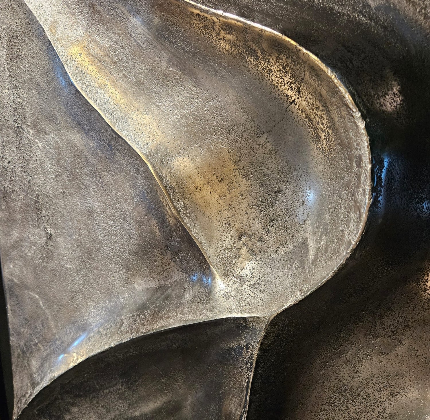 Wandpaneel Gihan M - 55x5x55 cm - Aluminium - Goud PTMD - Wanddecoratie - PTMD - livinglovely.nl