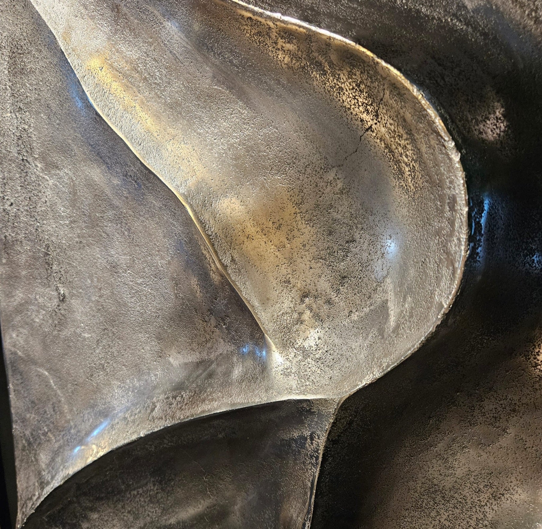 Wandpaneel Gihan M - 55x5x55 cm - Aluminium - Goud PTMD - Wanddecoratie - PTMD - livinglovely.nl