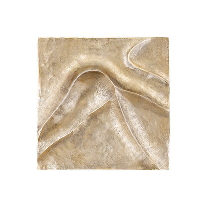 Wandpaneel Gihan M - 55x5x55 cm - Aluminium - Goud PTMD - Wanddecoratie - PTMD - livinglovely.nl