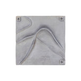 Wandpaneel Gihan M - 55x5x55 cm - Aluminium - Zilver PTMD - Wanddecoratie - PTMD - livinglovely.nl