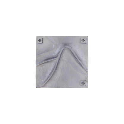 Wandpaneel Gihan S - 42x5x42 cm - Aluminium - Zilver PTMD - Wanddecoratie - PTMD - livinglovely.nl