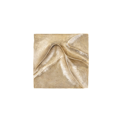 Wandpaneel Gihan S - 42x5x42cm - Aluminium - Goud PTMD - Wanddecoratie - PTMD - livinglovely.nl