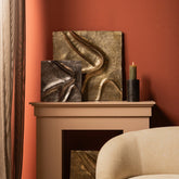 Wandpaneel Gihan S - 42x5x42cm - Aluminium - Goud PTMD - Wanddecoratie - PTMD - livinglovely.nl