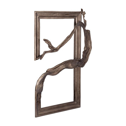 Wandpaneel Heleena - 99x13x101 cm - Aluminium - Zwart PTMD - Wandpaneel - PTMD - livinglovely.nl