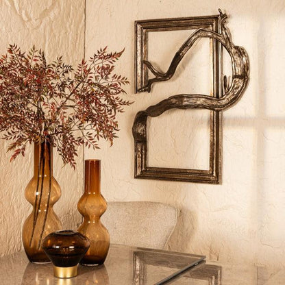 Wandpaneel Heleena - 99x13x101 cm - Aluminium - Zwart PTMD - Wandpaneel - PTMD - livinglovely.nl