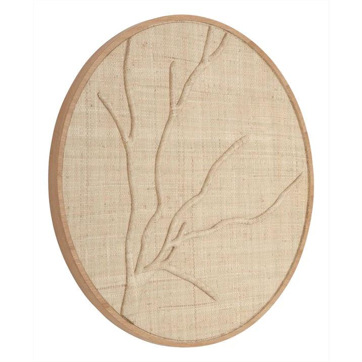 Wandpaneel Jungle palmblad naturel Ø85cm MUST Living
