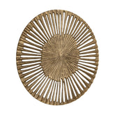 Wandpaneel Marjun L - Ø90cm - Aluminium - Goud - PTMD - Wandpaneel - PTMD - livinglovely.nl