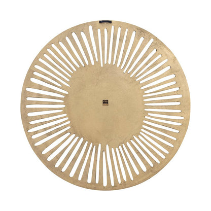 Wandpaneel Marjun L - Ø90cm - Aluminium - Goud - PTMD - Wandpaneel - PTMD - livinglovely.nl