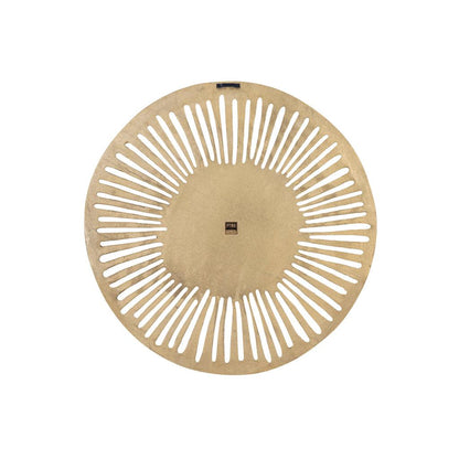 Wandpaneel Marjun S - Ø60cm - Aluminium - Goud - PTMD - Wandpaneel - PTMD - livinglovely.nl