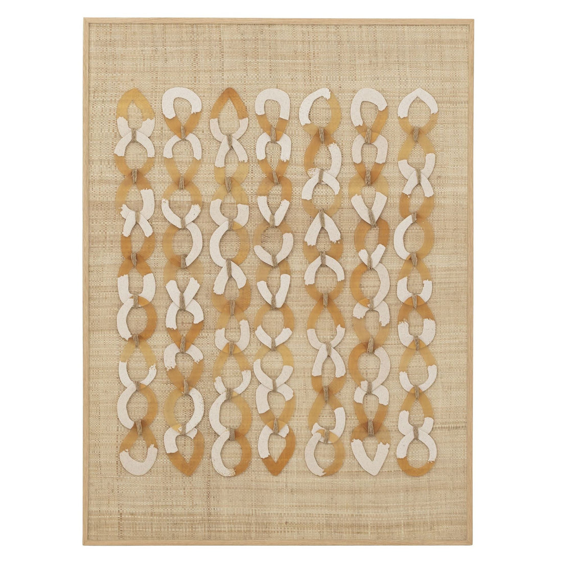 Wandpaneel Valentino van MUST Living met jute in resin gegoten