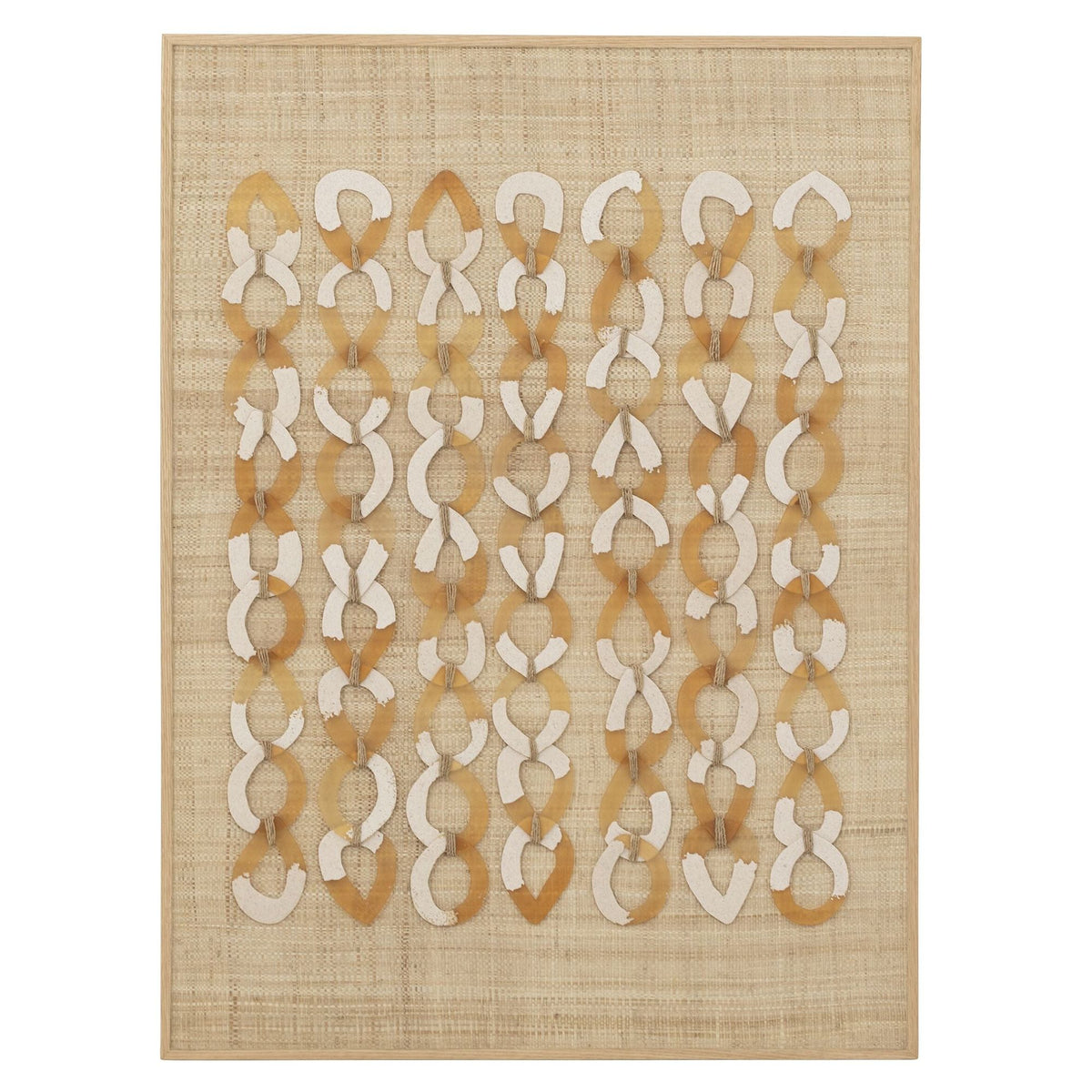Wandpaneel Valentino van MUST Living met jute in resin gegoten