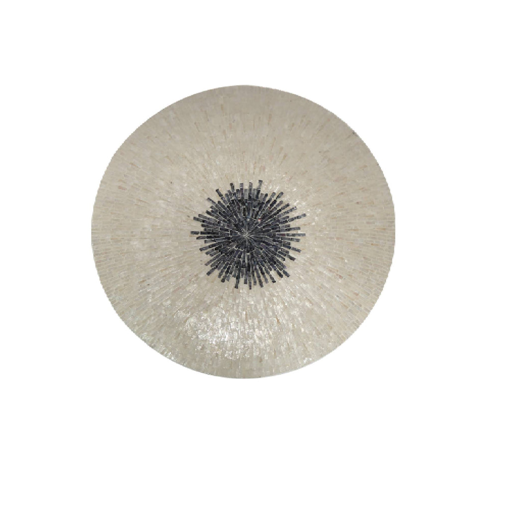 Wandpaneel Vojtech White Schelpen Bamboo - Large - PTMD - Wandpaneel - PTMD - livinglovely.nl