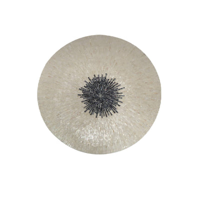 Wandpaneel Vojtech White Schelpen Bamboo - Large - PTMD - Wandpaneel - PTMD - livinglovely.nl