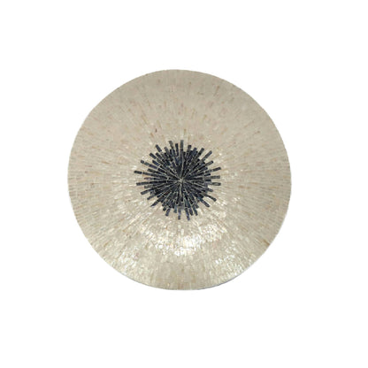 Wandpaneel Vojtech White Schelpen Bamboo - Medium - PTMD - Wandpaneel - PTMD - livinglovely.nl