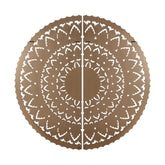 Wandpaneel Willian - Ø180cm - MDF - Bruin PTMD - Wandpaneel - PTMD - livinglovely.nl