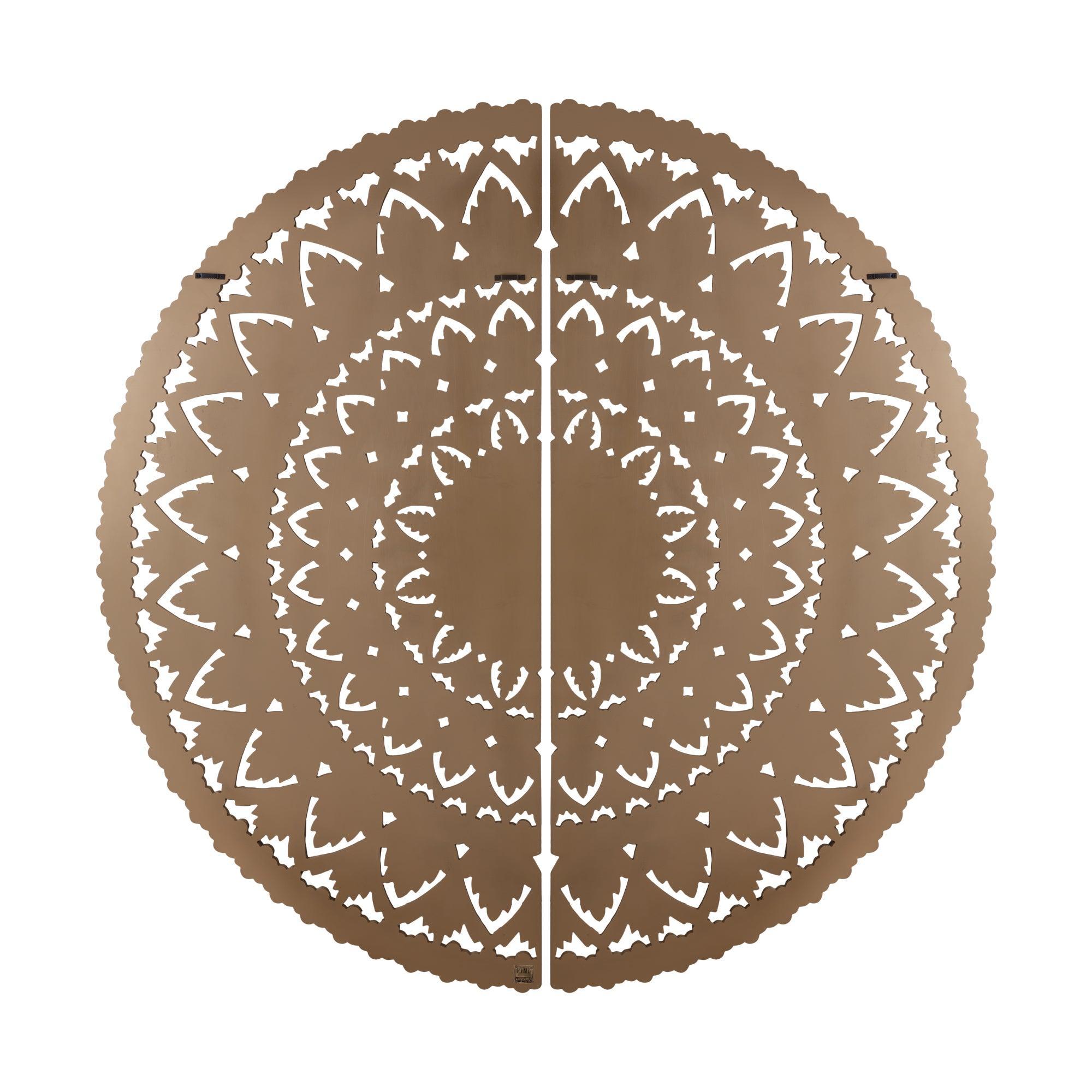 Wandpaneel Willian - Ø180cm - MDF - Bruin PTMD - Wandpaneel - PTMD - livinglovely.nl