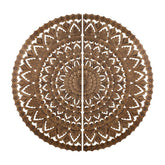 Wandpaneel Willian - Ø180cm - MDF - Bruin PTMD - Wandpaneel - PTMD - livinglovely.nl