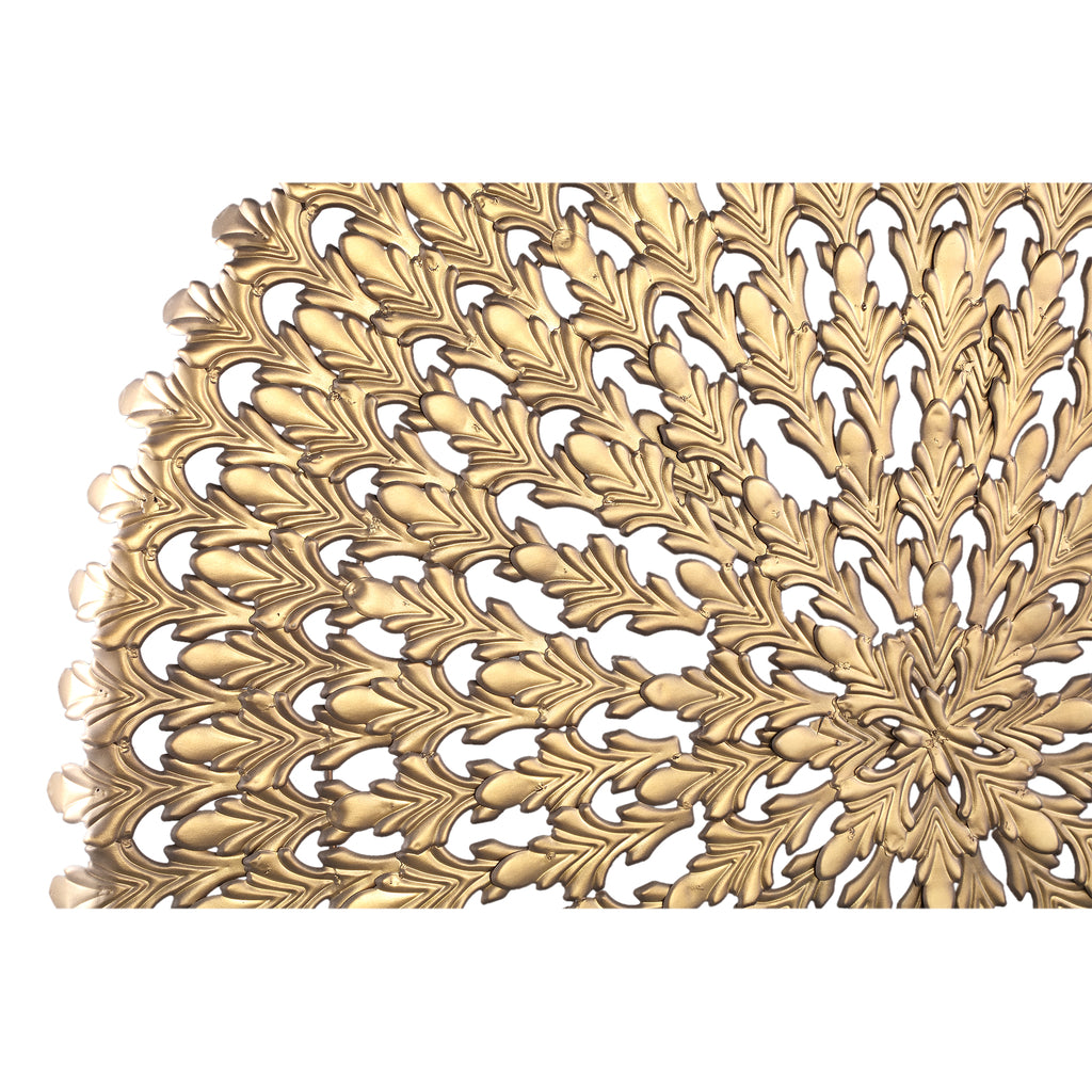 Wandpaneel Xavery L - Ø120cm - Ijzer - Brons PTMD - Wandpaneel - PTMD - livinglovely.nl