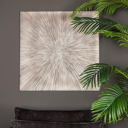 Wandpaneel Zapp white ribbed square Large PTMD - Wandpaneel - PTMD - livinglovely.nl