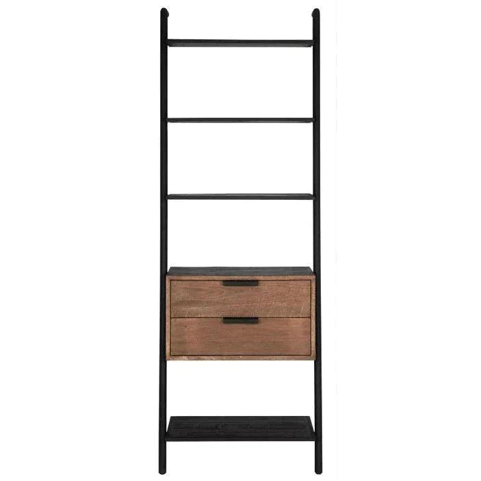 Wandrek Cosmo van DTP Home, close-up van de gerecyclede teakhouten plank