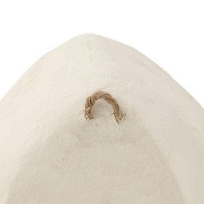 Wandrekken Papier Mache Wit Set van 3 - Wandrek - J-Line - livinglovely.nl