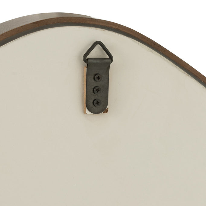 Wandspiegel Abstract Spiegel/Mdf Donkerbruin Large - Spiegel - J-Line - livinglovely.nl