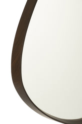 Wandspiegel Abstract Spiegel/Mdf Donkerbruin Small - Spiegel - J-Line - livinglovely.nl